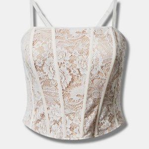 Lace Corset Crop Top